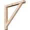 Ekena Millwork Traditional Block Smooth Bracket w/ Offset Brace, Douglas Fir, 5 1/2"W x 42"D x 42"H BKT0604X42X42TRA05SDF - alternate 1